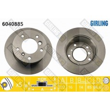 6040885 GIRLING Гальмівний диск