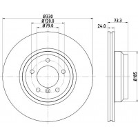 8DD 355 111-941 HELLA PAGID Гальмівний диск