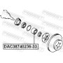 DAC38740236-33 FEBEST Підшипник ступиці колеса