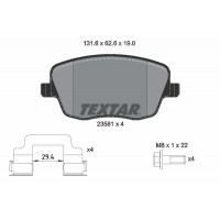 2358101 TEXTAR Комплект гальмівних колодок дисковий гальм
