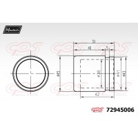 72945006 MAXTECH Поршень корпус скоби гальма