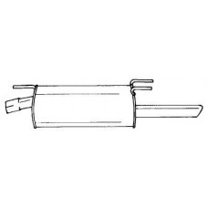 40670 SIGAM Глушник вихлопних газів кінцевий