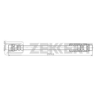 BS-9058 ZEKKERT Гальмівний шланг
