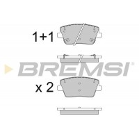 BP3831 BREMSI Комплект гальмівних колодок дисковий гальм