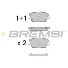 BP3831 BREMSI Комплект гальмівних колодок дисковий гальм