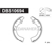 DBS10694 DANAHER Комплект гальмівних колодок