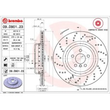 09.D901.23 BREMBO Гальмівний диск