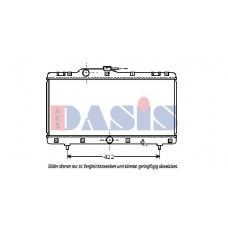 210600N AKS DASIS Радіатор охолодження двигуна