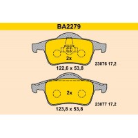 BA2279 BARUM Комплект гальмівних колодок дисковий гальм