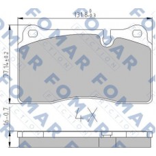 FO 935281 FOMAR Friction КомплеК т гальмівних колодок, дискове гальмо