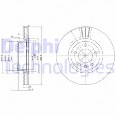 BG2742 DELPHI Гальмівний диск