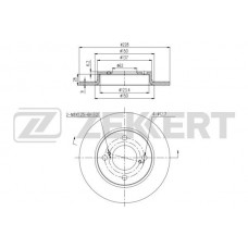 BS-6439 ZEKKERT Гальмівний диск