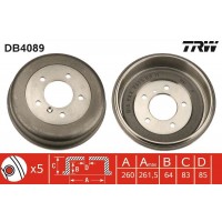 DB4089 TRW Гальмівний барабан