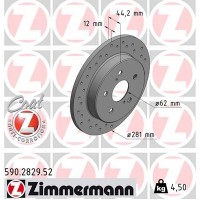 590.2829.52 ZIMMERMANN Гальмівний диск