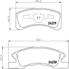 MDB2708 MINTEX Комплект гальмівних колодок дисковий гальм