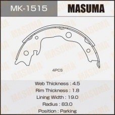 MK-1515 MASUMA Комплект гальмівних колодок