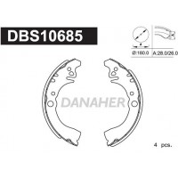 DBS10685 DANAHER Комплект гальмівних колодок