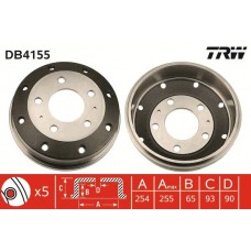 DB4155 TRW Гальмівний барабан