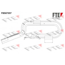 FBS07057 FTE Тросик, cтояночный тормоз