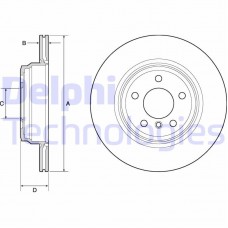 BG4665C DELPHI Гальмівний диск