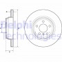 BG4665C DELPHI Гальмівний диск