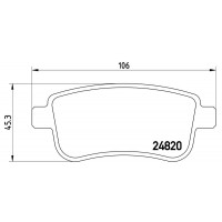 FK20218 KAISHIN Комплект гальмівних колодок дисковий гальм