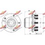 01.037 AUTOKIT Комплект підшипника ступиці колеса