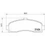 P 56 031 BREMBO КомплеК т гальмівних колодок, дискове гальмо