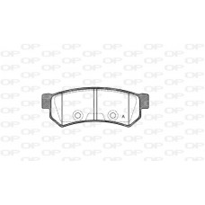 BPA1048.10 OPEN PARTS Комплект гальмівних колодок дисковий гальм