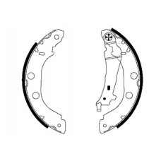 8DB 355 001-751 HELLA PAGID Комплект гальмівних колодок