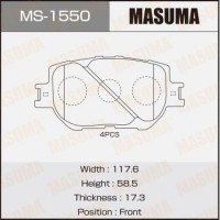 MS-1550 MASUMA Комплект гальмівних колодок