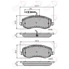 ADB11678 COMLINE КомплеК т гальмівних колодок, дискове гальмо