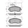 ADB11678 COMLINE КомплеК т гальмівних колодок, дискове гальмо