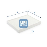 53.379.00 UFI Фільтр повітря у внутрішньому просторі