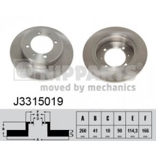 J3315019 NIPPARTS Гальмівний диск