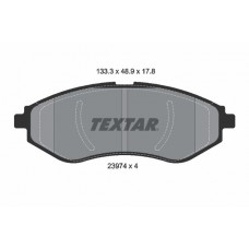 2397401 TEXTAR Комплект гальмівних колодок дисковий гальм