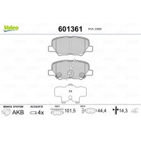 601361 VALEO Комплект гальмівних колодок дисковий гальм