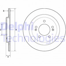 BG4749C DELPHI Гальмівний диск