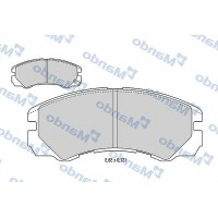 MBF015556 MANDO Комплект гальмівних колодок дисковий гальм
