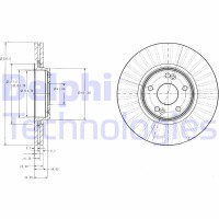 BG3688 DELPHI Гальмівний диск