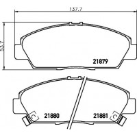 8DB 355 029-411 HELLA Комплект гальмівних колодок дисковий гальм
