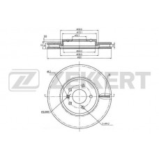 BS-5049 ZEKKERT Гальмівний диск