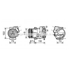 OLK605 AVA QUALITY COOLING Компресор кондиціонера