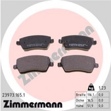 23973.165.1 ZIMMERMANN Комплект гальмівних колодок дисковий гальм