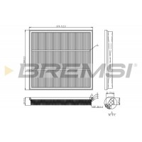 FA1131 BREMSI Повітряний фільтр