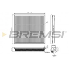 FA1131 BREMSI Повітряний фільтр