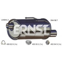 314107 ERNST Глушник вихлопних газів кінцевий
