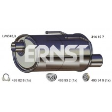 314107 ERNST Глушник вихлопних газів кінцевий