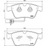 8DB 355 020-441 HELLA Комплект гальмівних колодок, дискове гальмо