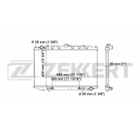MK-1241 ZEKKERT Радіатор охолодження двигуна